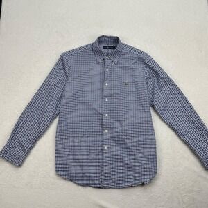 Ralph Lauren Men's Gingham Button Down Shirt Long‎ Sleeve Classic Fit L